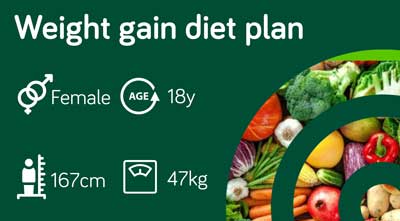 Weight gain diet plan: sample 120